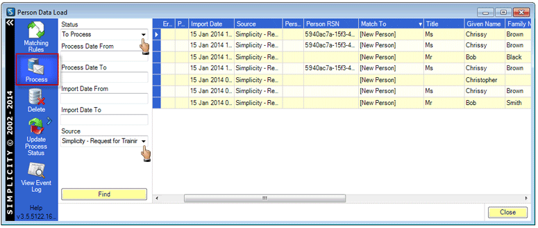 Process Data Load