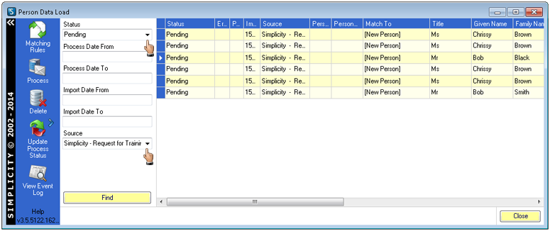 Data Load Source